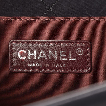 Chanel Shearling Iridescent Calfskin Medium Boy Flap Navy 7 of 15