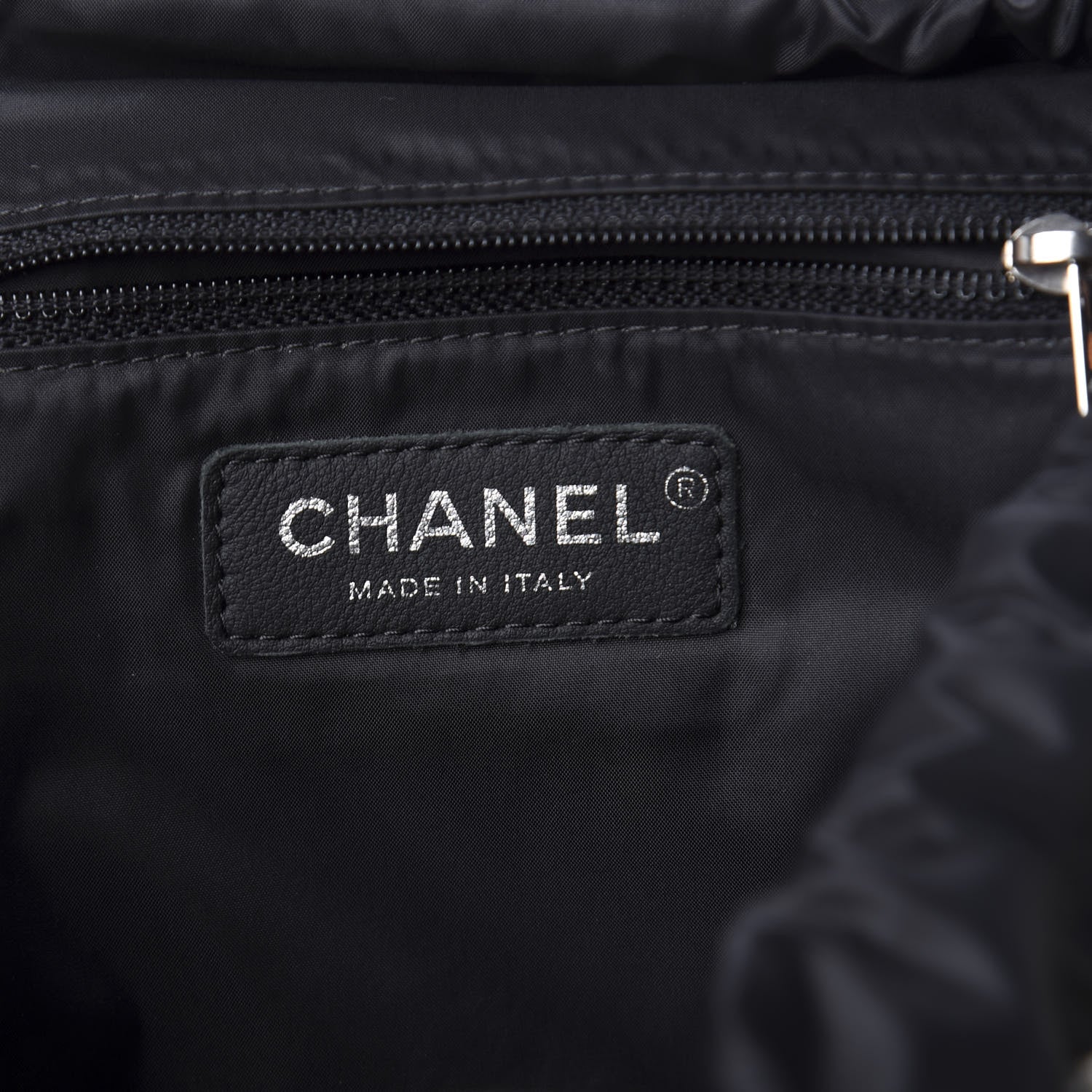 Chanel Wool Nylon Quilted Coco Neige Backpack Black Ecru 5 of 10