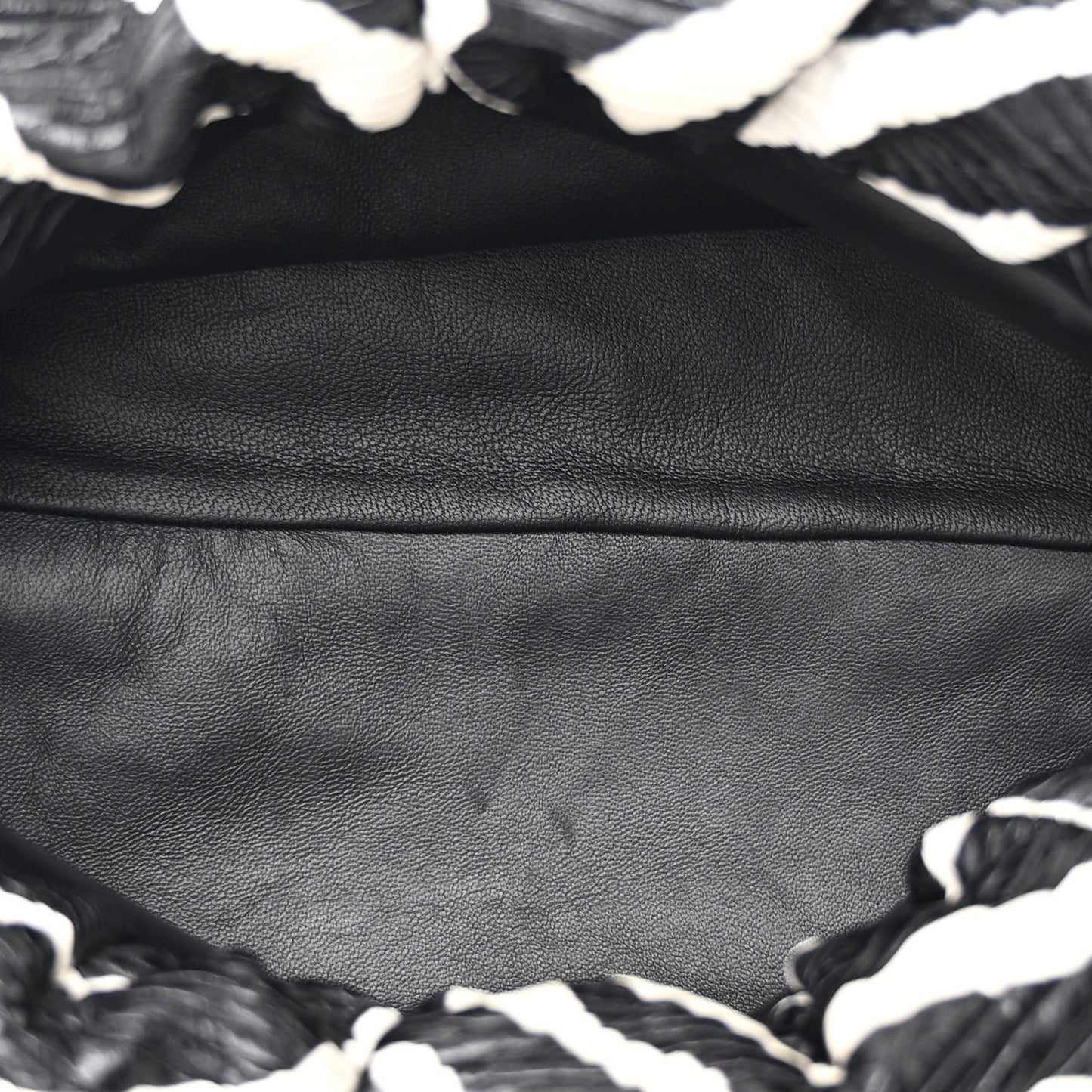 Nappa Zebra Print The Pouch Oversized Clutch White Black