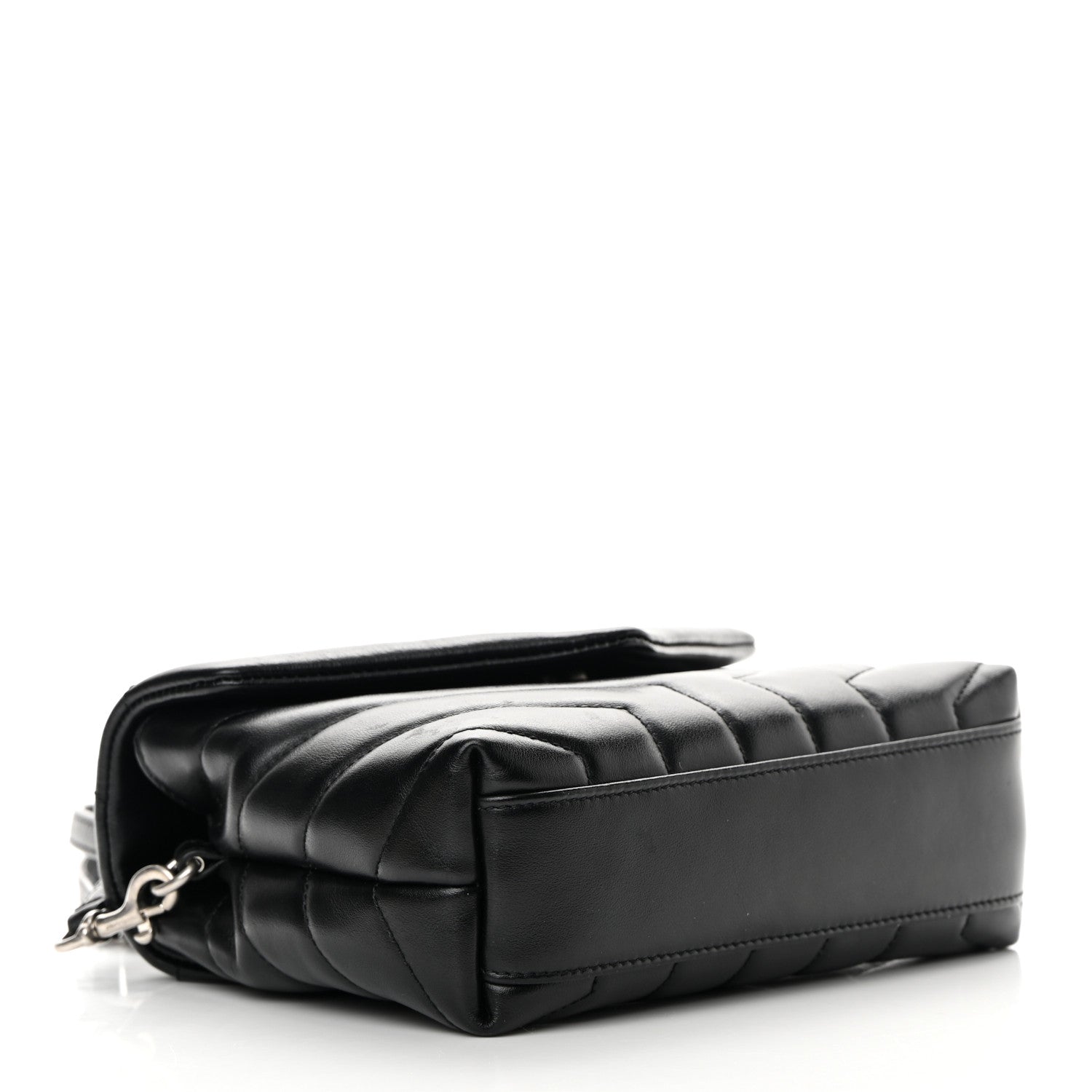 Saint Laurent Calfskin Y Quilted Monogram Toy Loulou Crossbody Bag Black 4 of 16