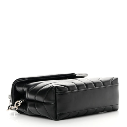 Saint Laurent Calfskin Y Quilted Monogram Toy Loulou Crossbody Bag Black 4 of 16