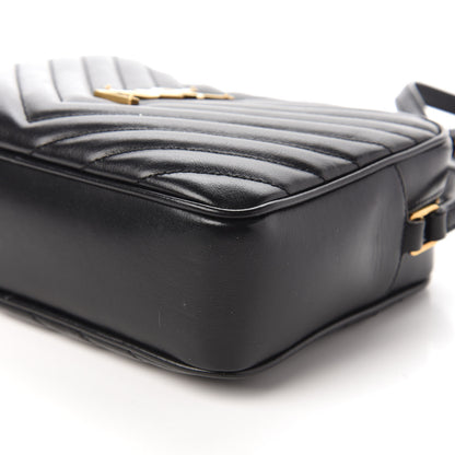 Saint Laurent Calfskin Matelasse Monogram Lou Camera Bag Black 7 of 9