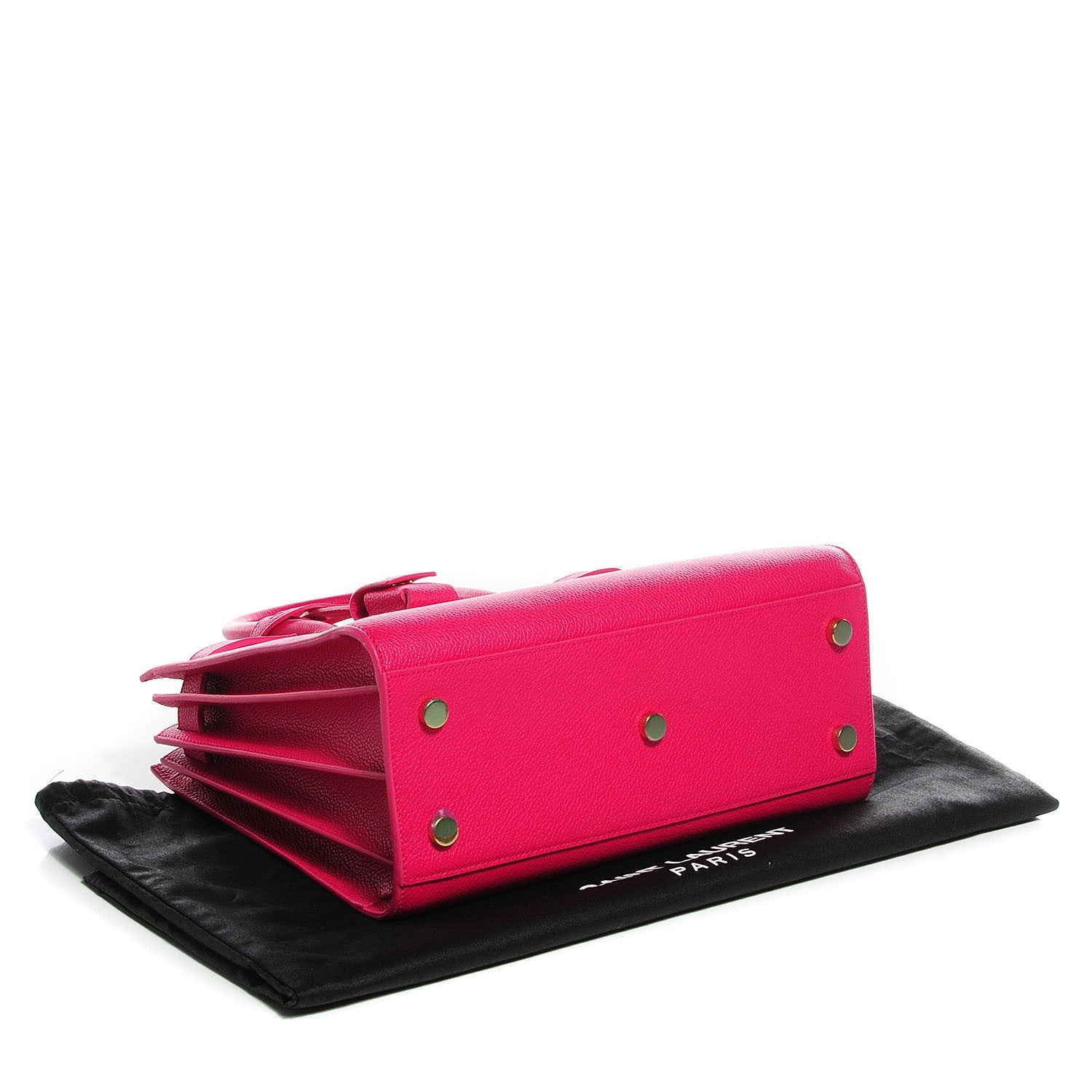 Saint Laurent Calfskin Baby Sac De Jour Lipstick Fuchsia 4 of 8