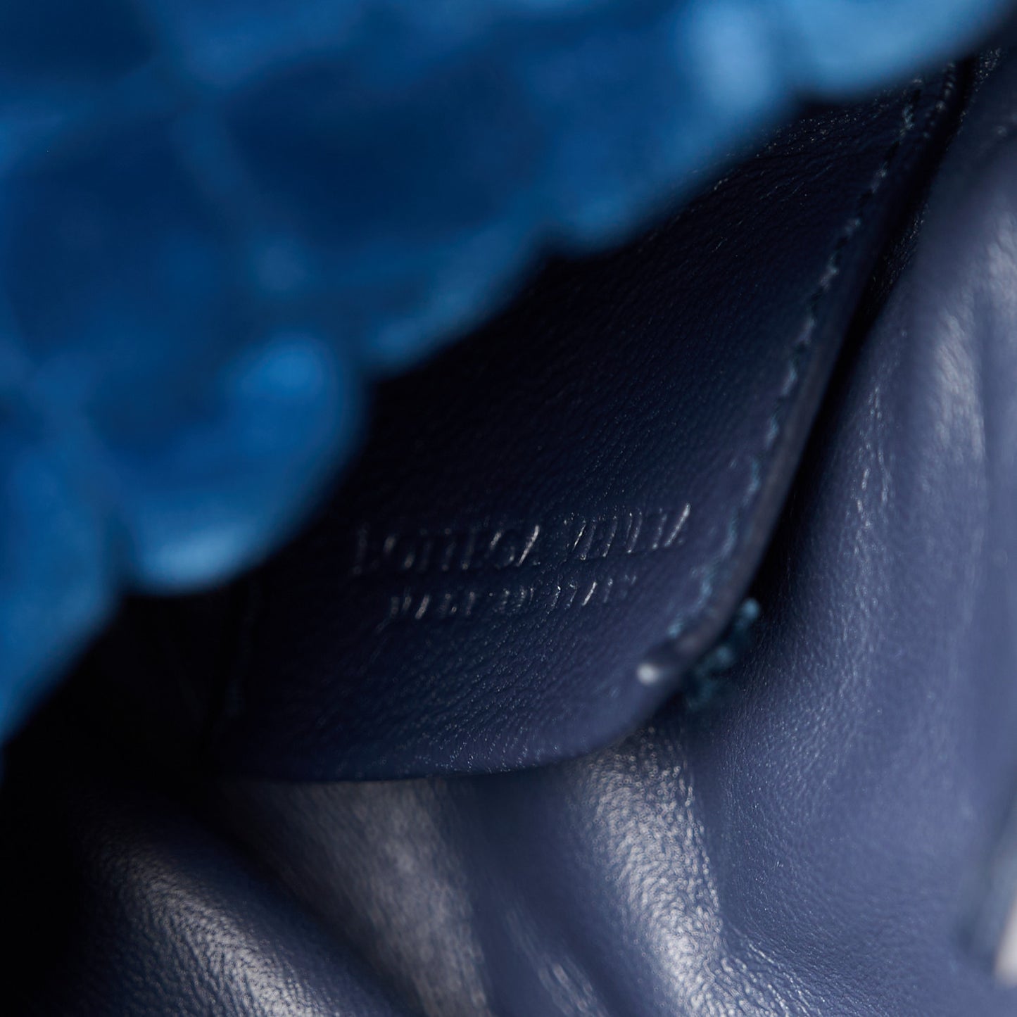 Velvet Intreccio Padded Mini Jodie Blue