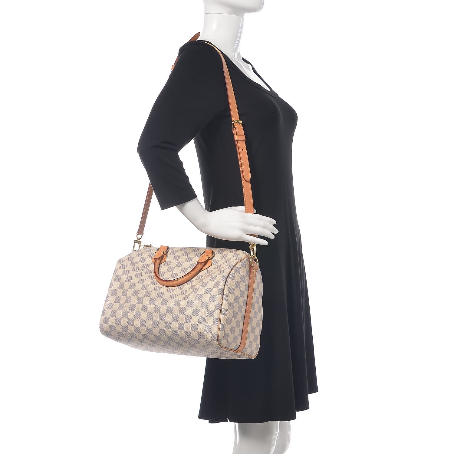 Louis Vuitton Damier Azur Speedy Bandouliere 30 2 of 15