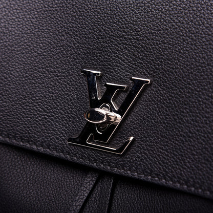Louis Vuitton Calfskin Lockme Backpack Black 12 of 12
