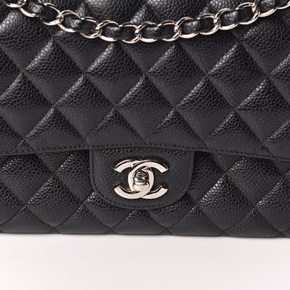 Chanel Caviar Quilted Medium Double Flap Black 12 of 12