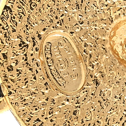 Chanel Pearl CC Perfume Bottle Drop Earrings Black Gold 4 of 5