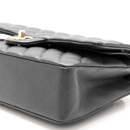 Chanel Caviar Quilted Medium Double Flap Dark Grey 10 of 11