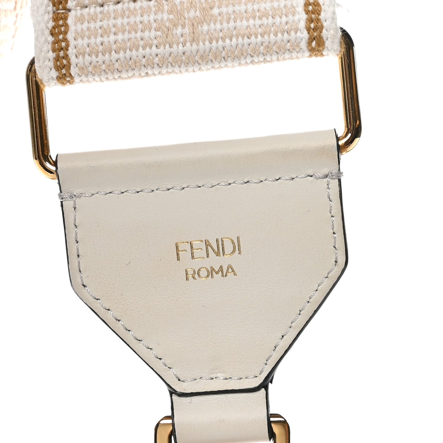 Cannete Ribbon Poly Vitello Century Logo Adjustable Strap You White Garza Ecru