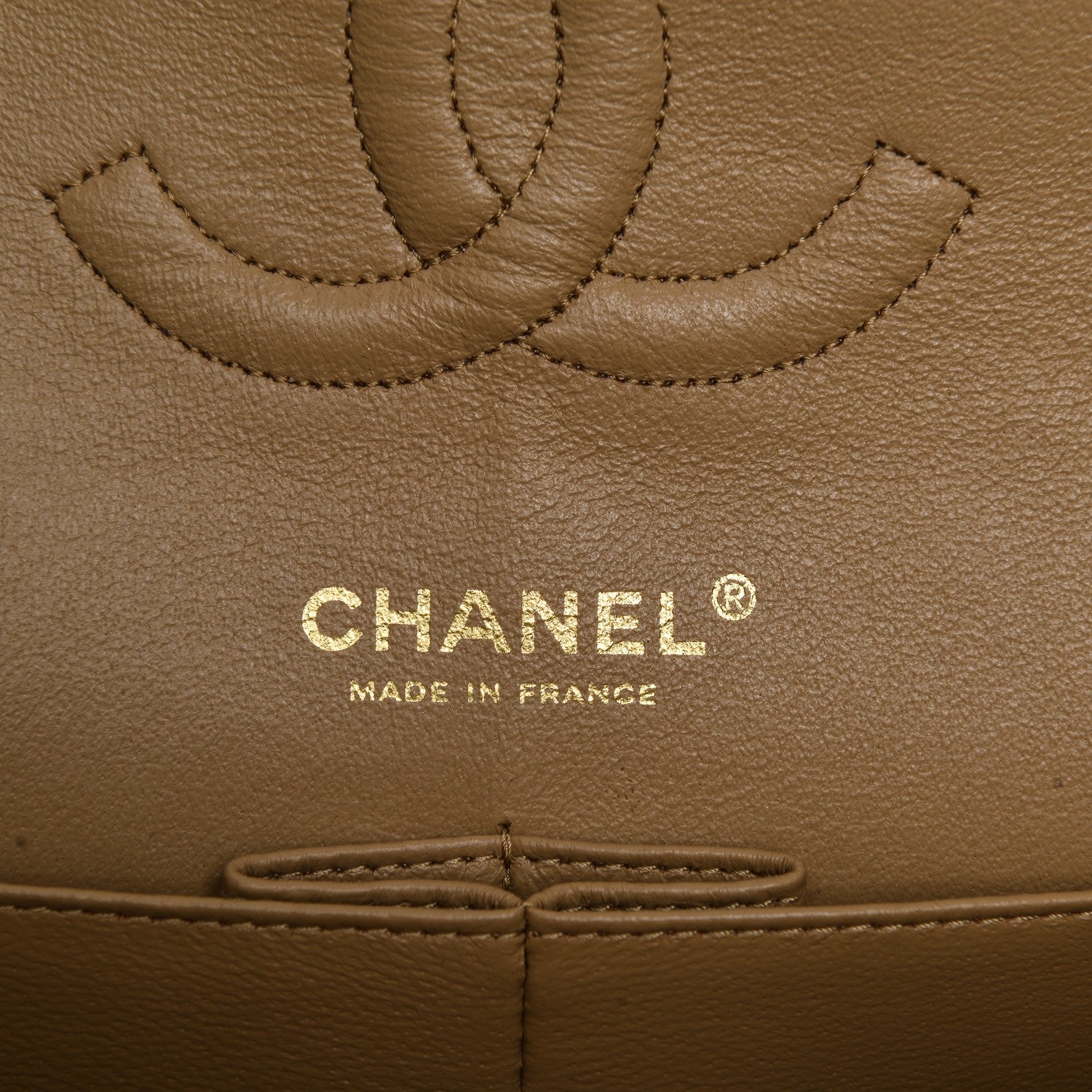 Chanel Lambskin Quilted Medium Double Flap Beige 6 of 10