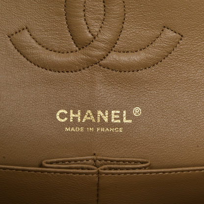 Chanel Lambskin Quilted Medium Double Flap Beige 6 of 10