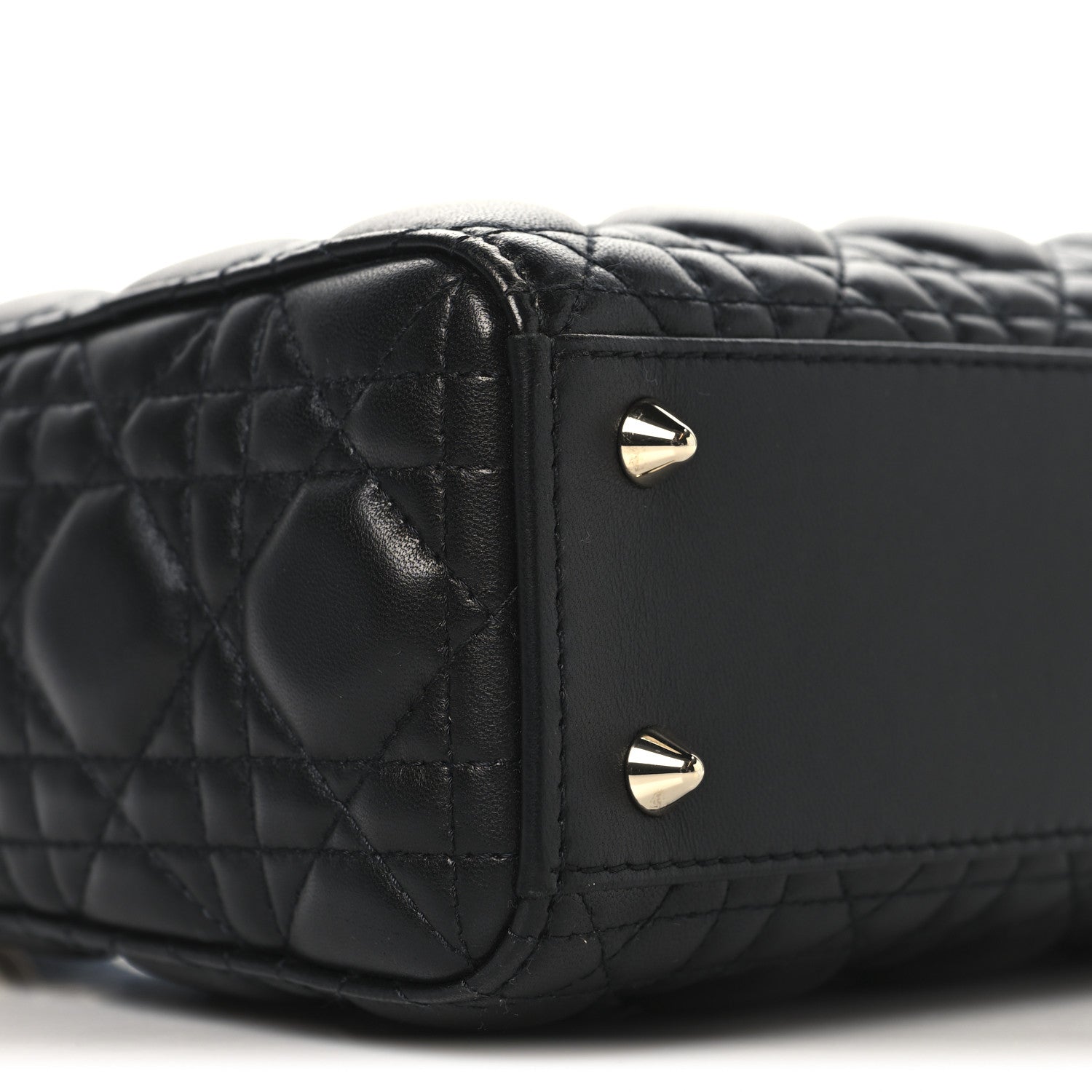 Christian Dior Lambskin Cannage Small My ABCDior Lady Dior Black 9 of 10