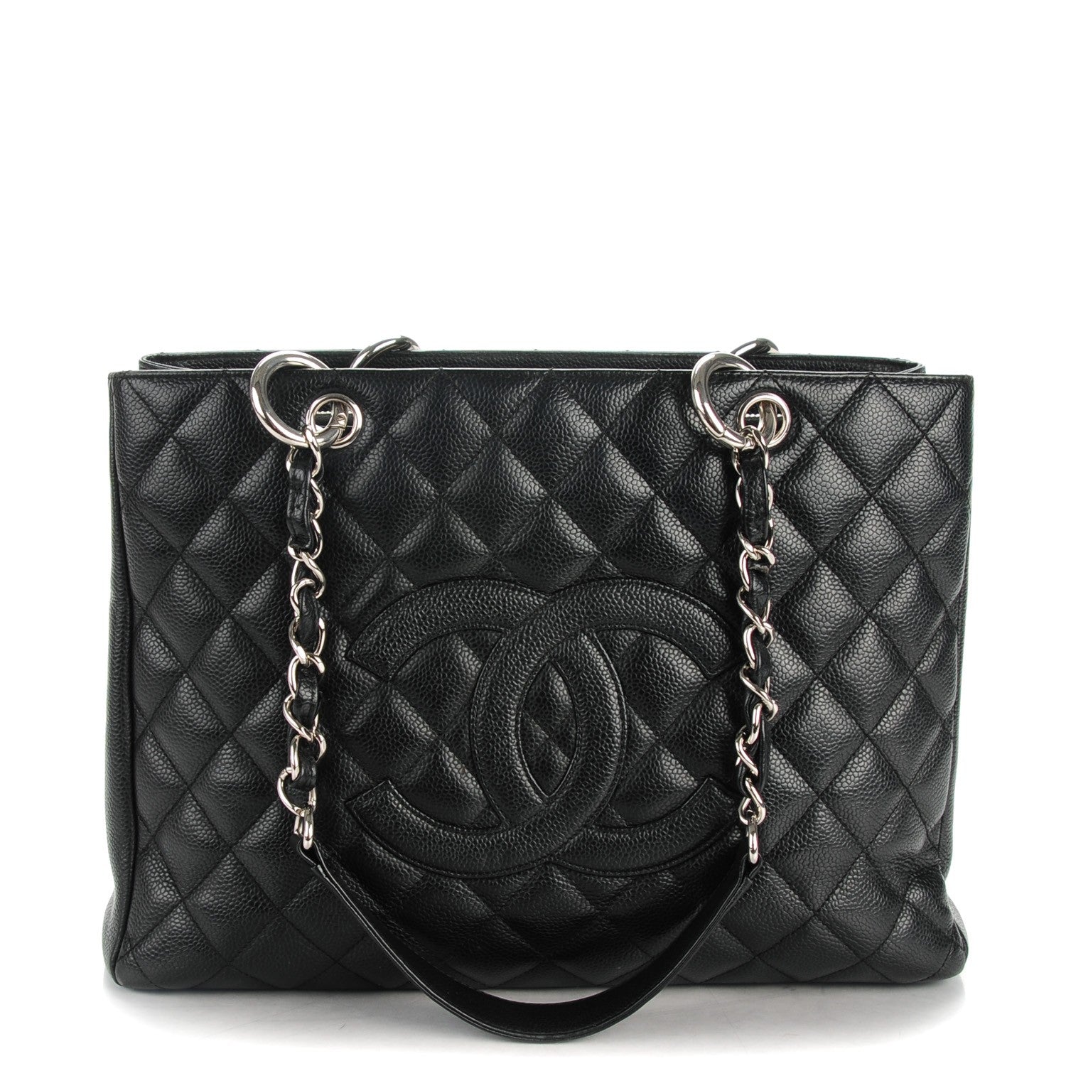 Chanel Caviar Quilted Grand Shopping Tote GST Black 1 of 7