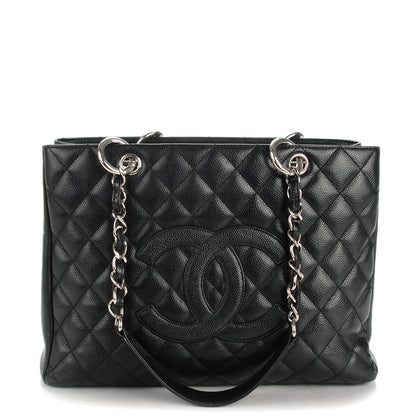 Chanel Caviar Quilted Grand Shopping Tote GST Black 1 of 7