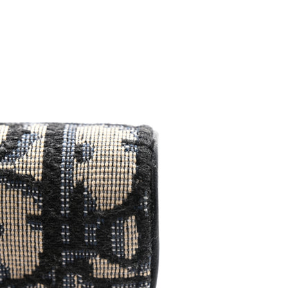Christian Dior Oblique Saddle 5-Gusset Card Holder Blue 9 of 9