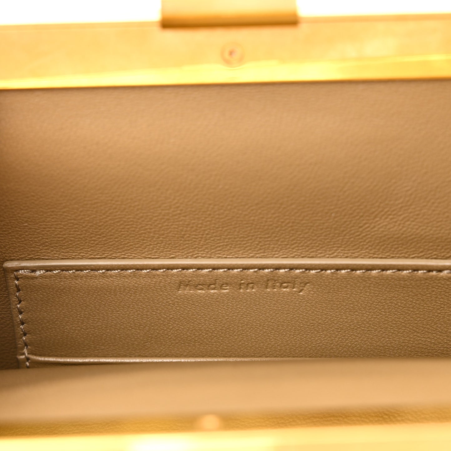 Smooth Calfskin Mini Clasp Bag Beige