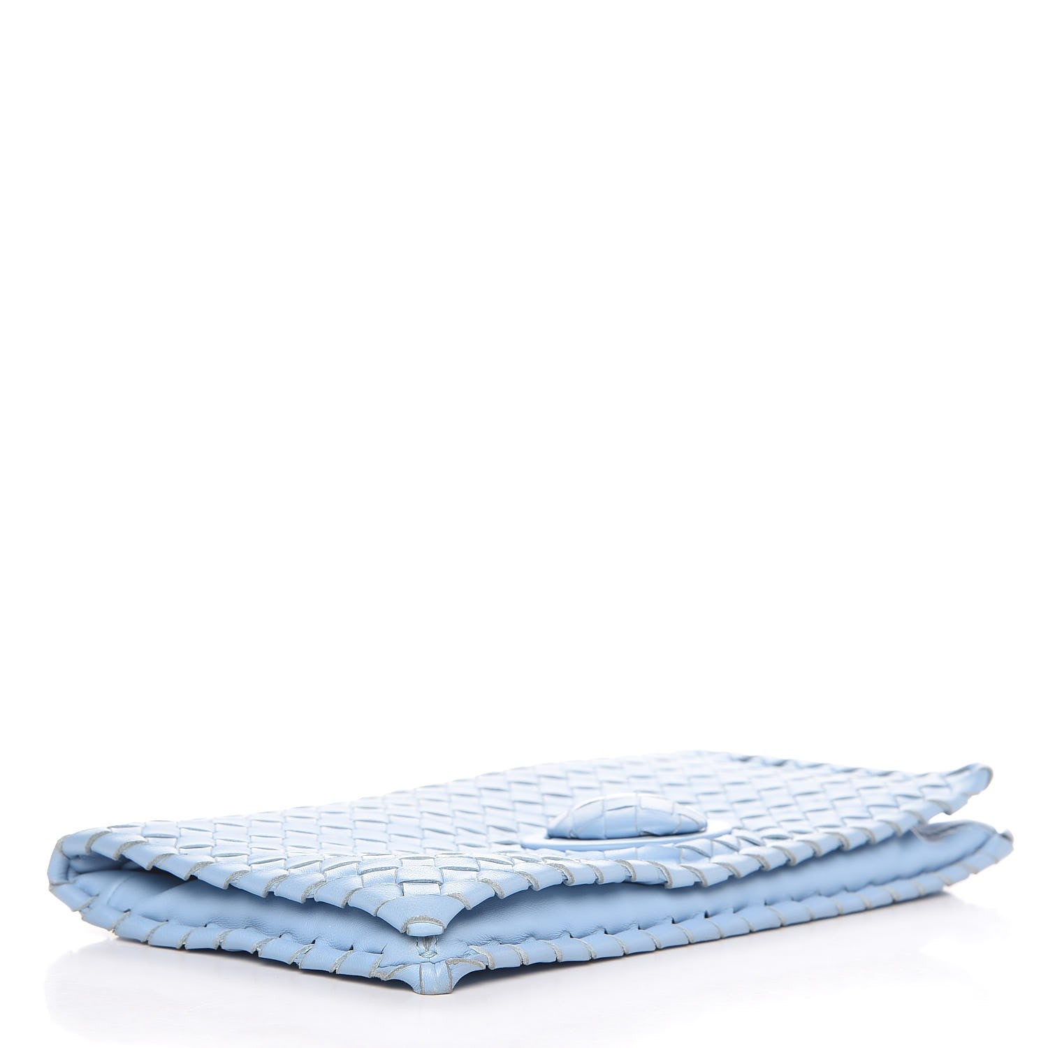 Bottega Veneta Nappa Intrecciato Turnlock Clutch Light Blue 4 of 8