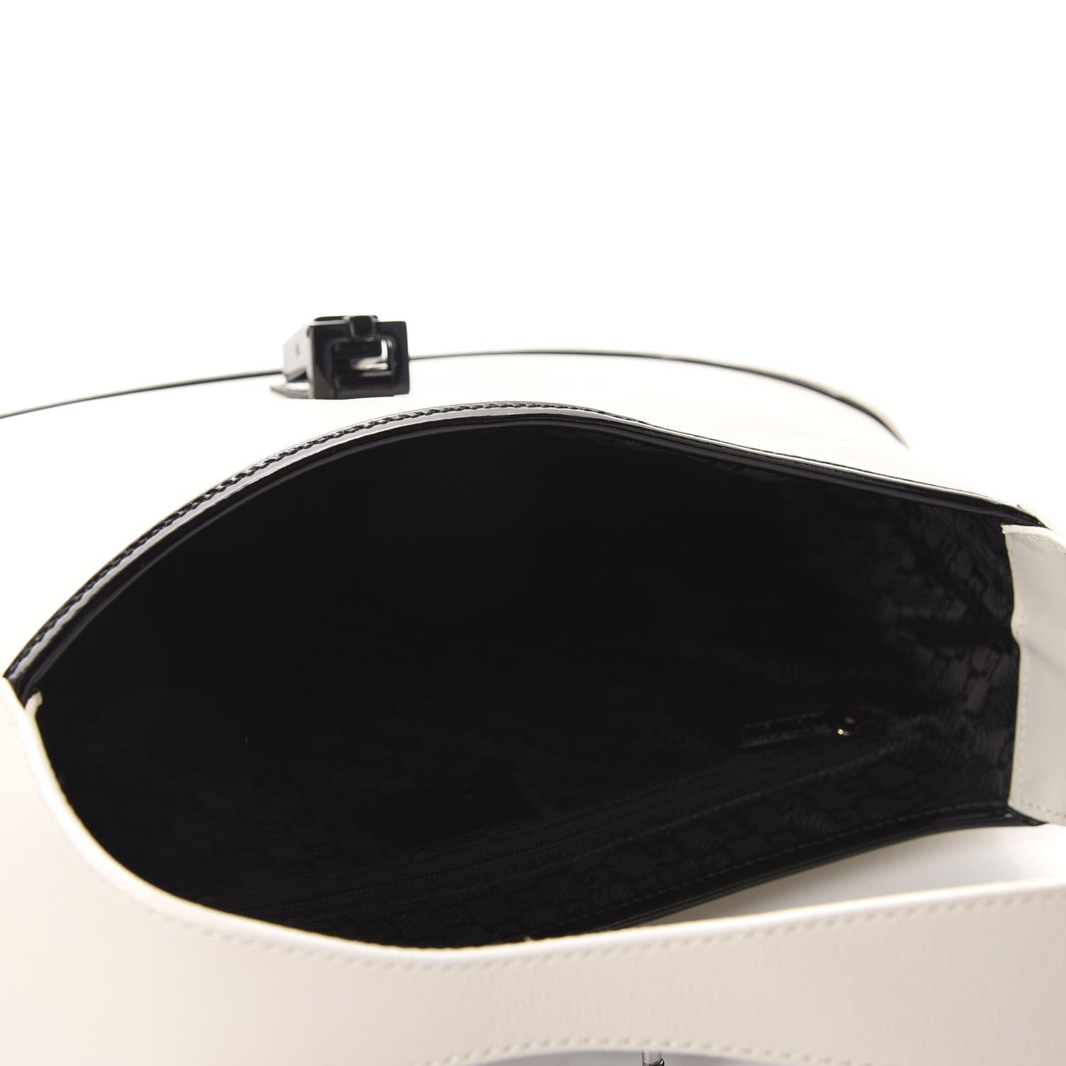 Gucci Calfskin Jackie O Hobo White Black 5 of 13