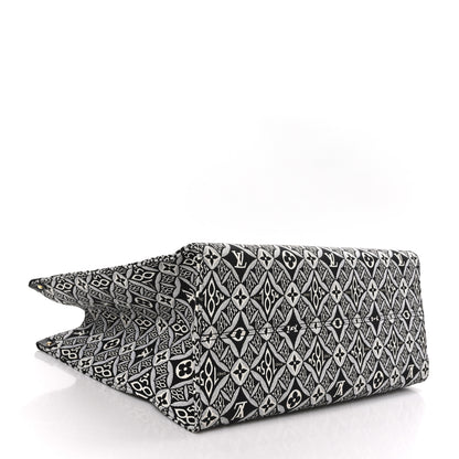 Louis Vuitton Jacquard Since 1854 Onthego GM Grey 4 of 9