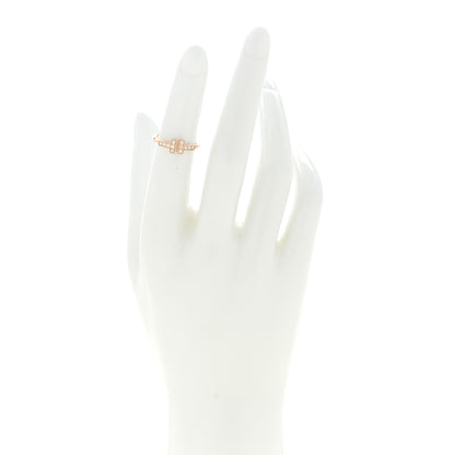 Tiffany 18K Rose Gold Diamond T Wire Ring 47 4 2 of 5