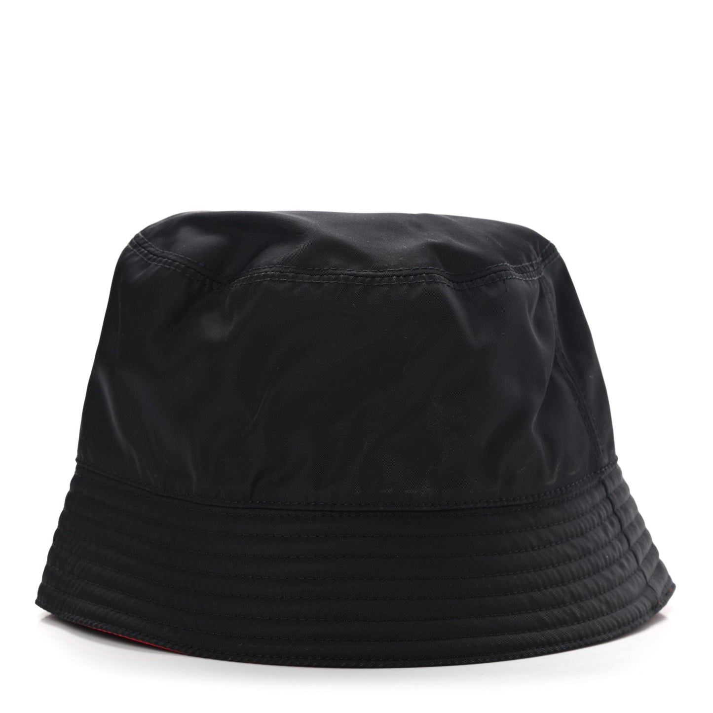 Nylon Bucket Hat S Black Rosso