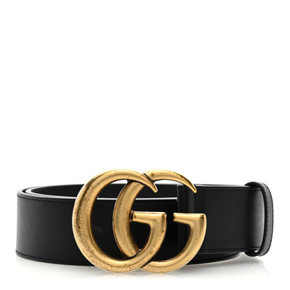 Gucci Calfskin Double G 40mm Belt 75 30 Black 1 of 7