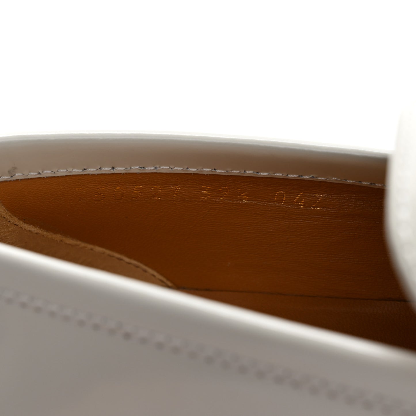 Cordovan Lux Womens Jeanne Platform Lug Sole 30/45mm Loafers 39.5 White