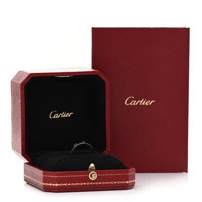 Cartier 18K White Gold 3.5mm LOVE Wedding Band Ring 51 5.75 3 of 3