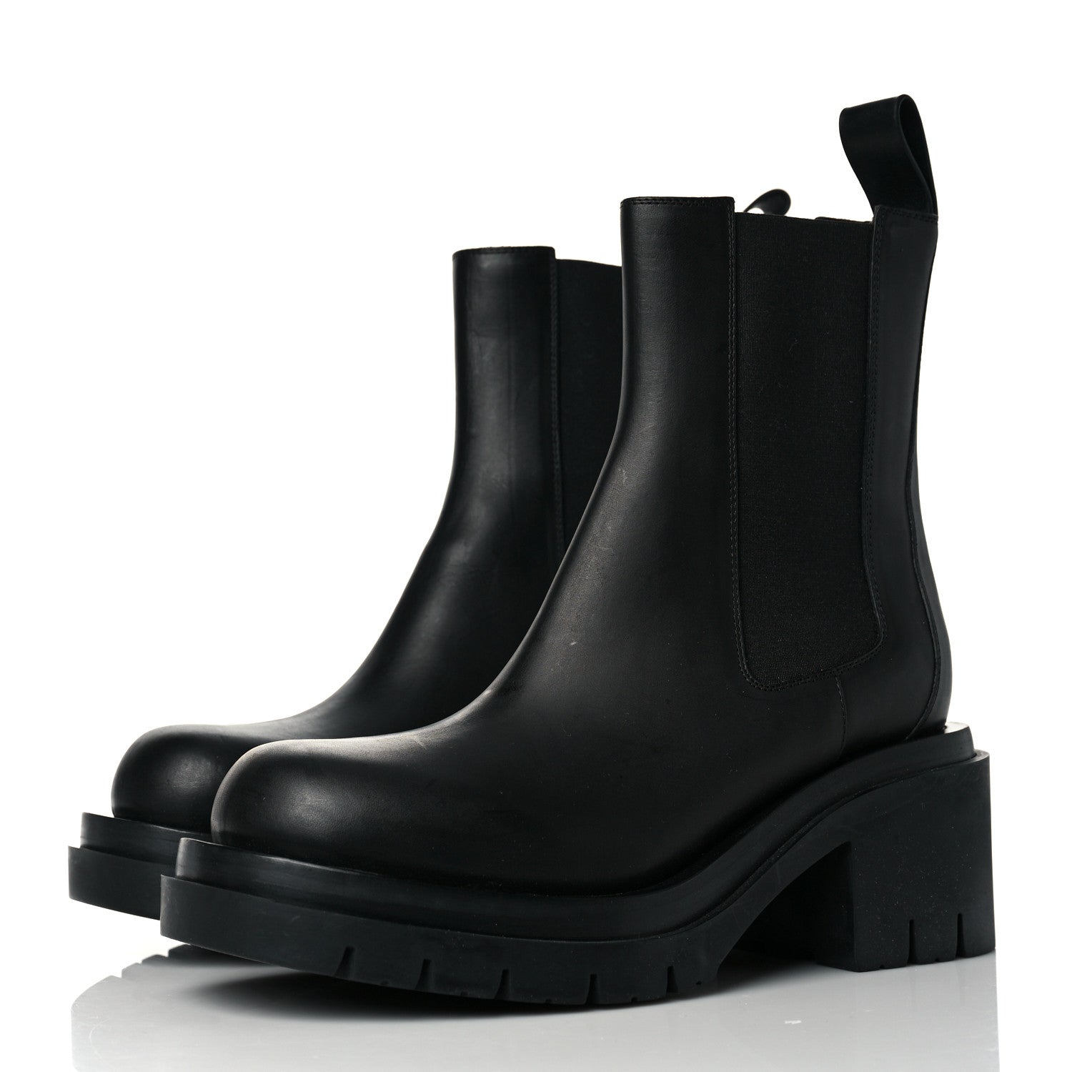 Bottega Veneta Calfskin The Lug Chelsea 30/70mm Boots 37 Black 3 of 6