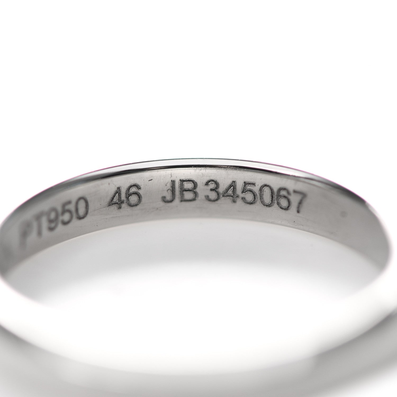 Van Cleef & Arpels Platinum 2.5mm Toujours Wedding Band Ring 46 3.75 5 of 6