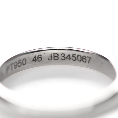 Van Cleef & Arpels Platinum 2.5mm Toujours Wedding Band Ring 46 3.75 5 of 6