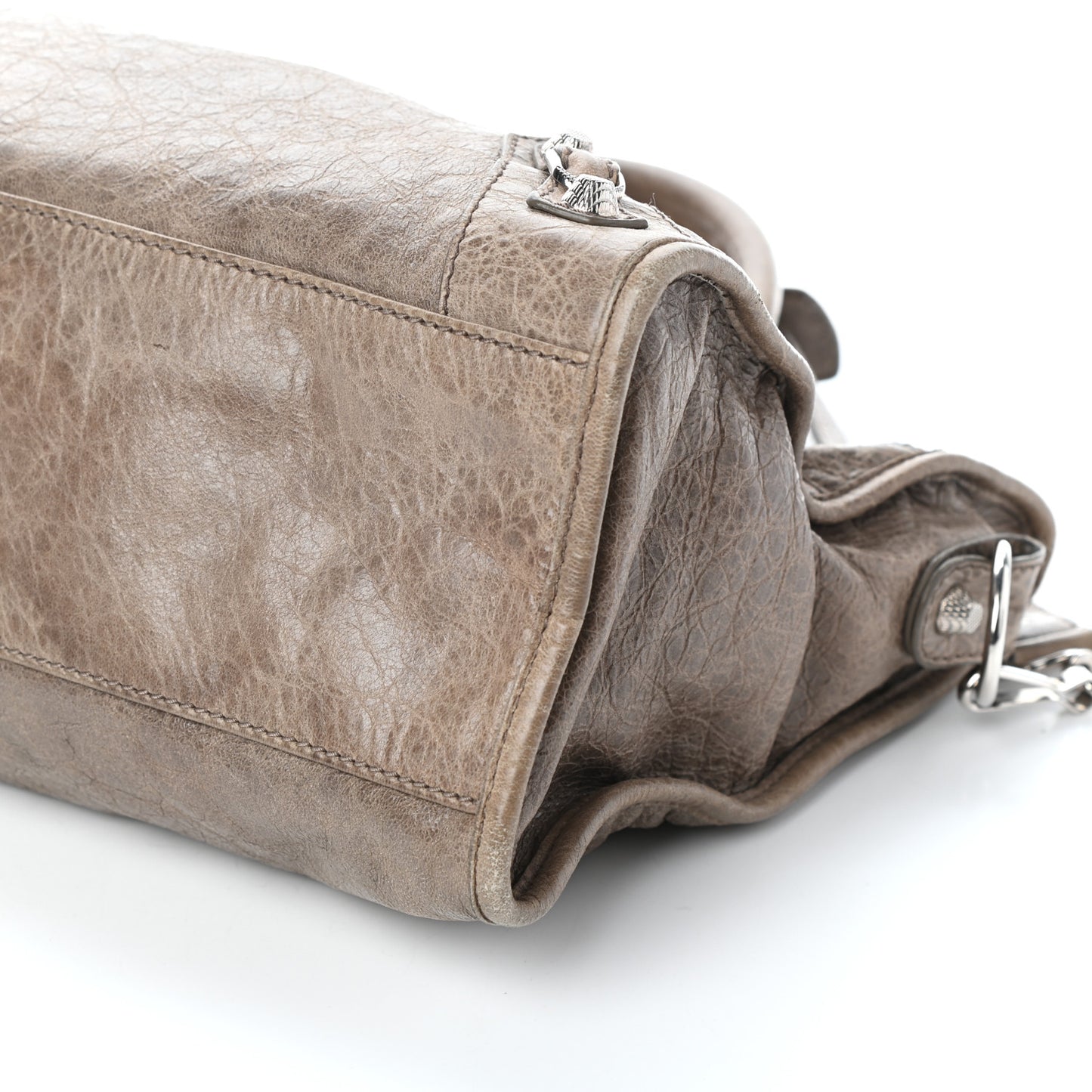 Agneau Giant 12 Silver Hardware City Gris Poivre