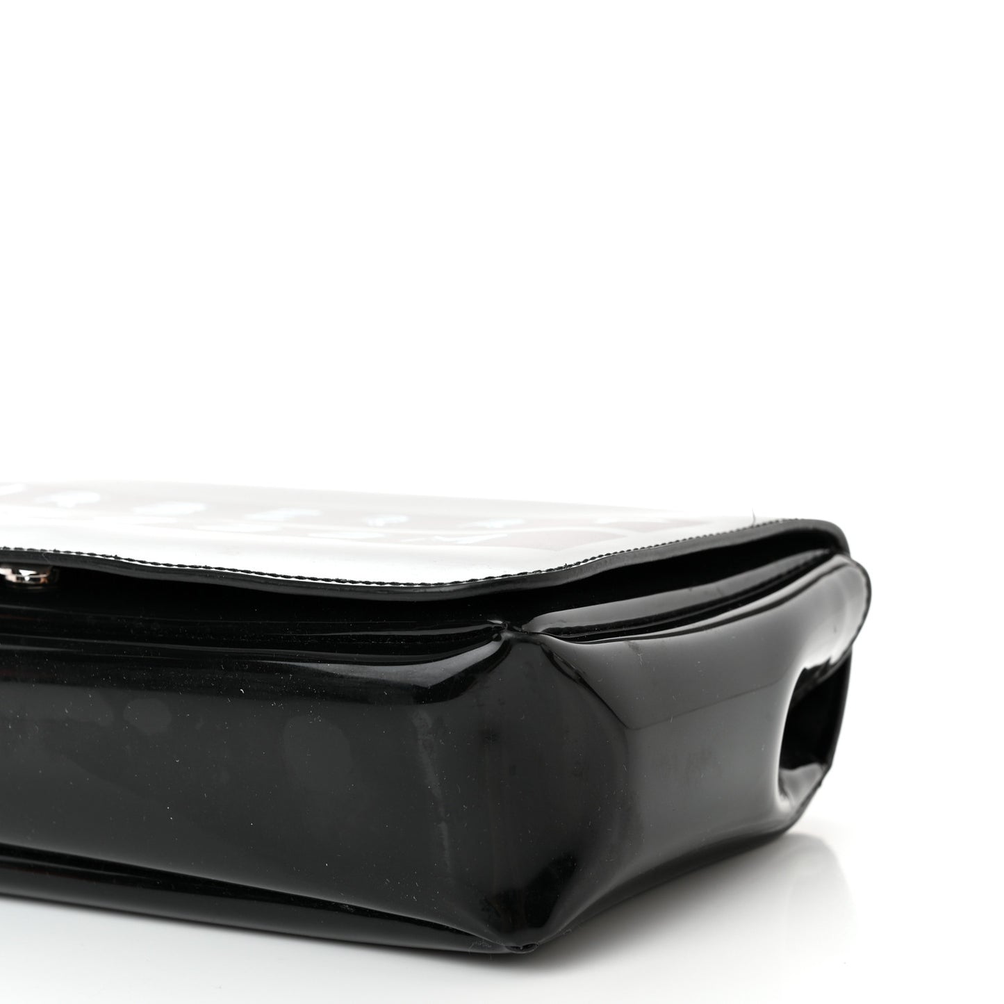 Patent Kingdom Flap Crossbody Black