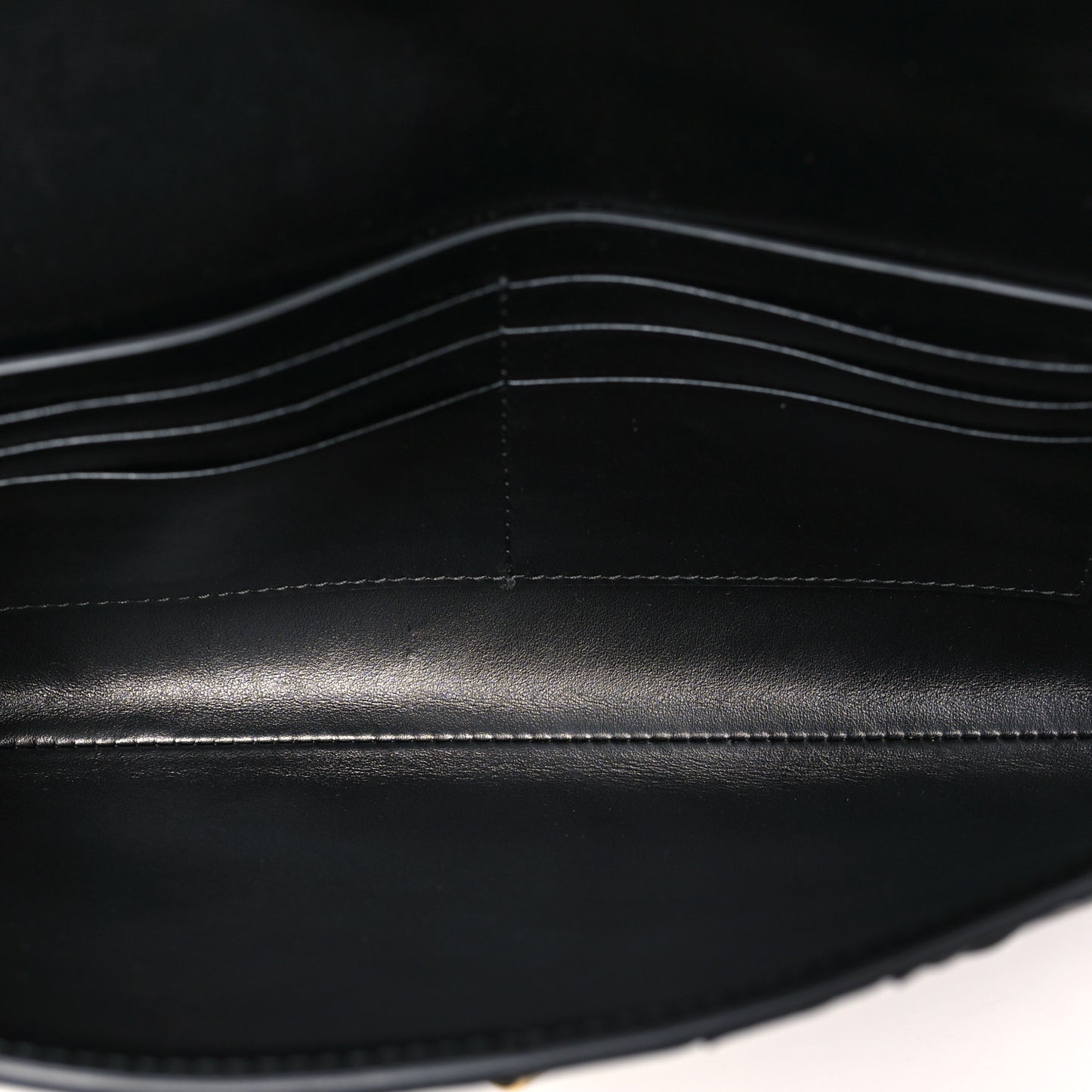 Nappa Intrecciato Long Andiamo Top Handle Clutch Black