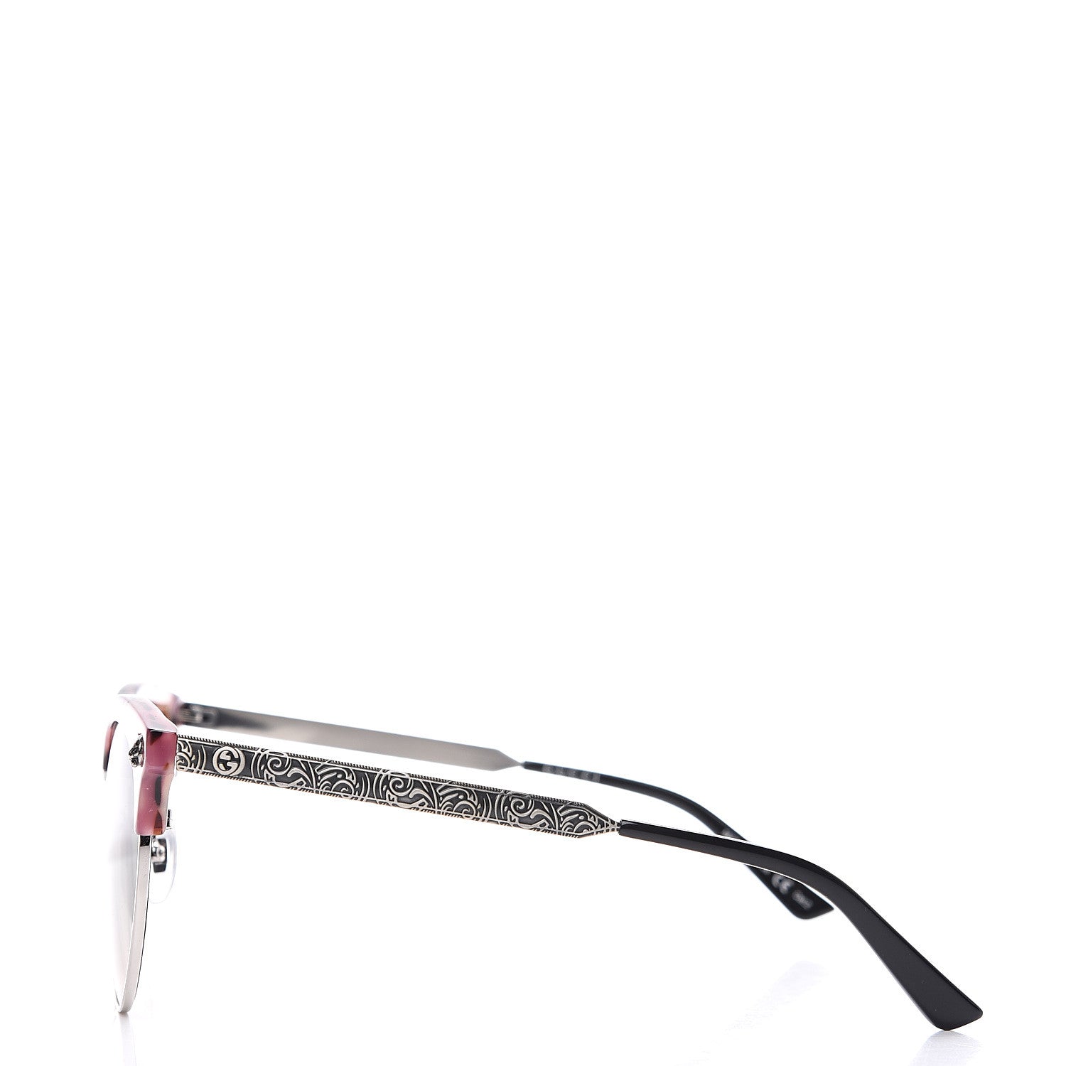 Gucci Metal Tiger GG0222SK Sunglasses Rose Silver 3 of 7