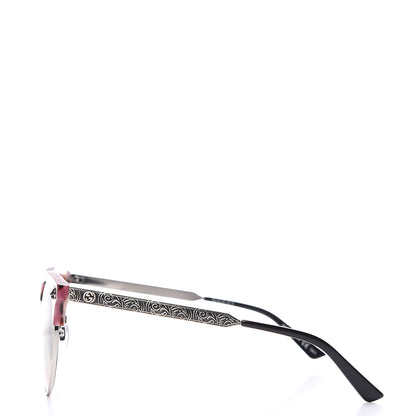 Gucci Metal Tiger GG0222SK Sunglasses Rose Silver 3 of 7