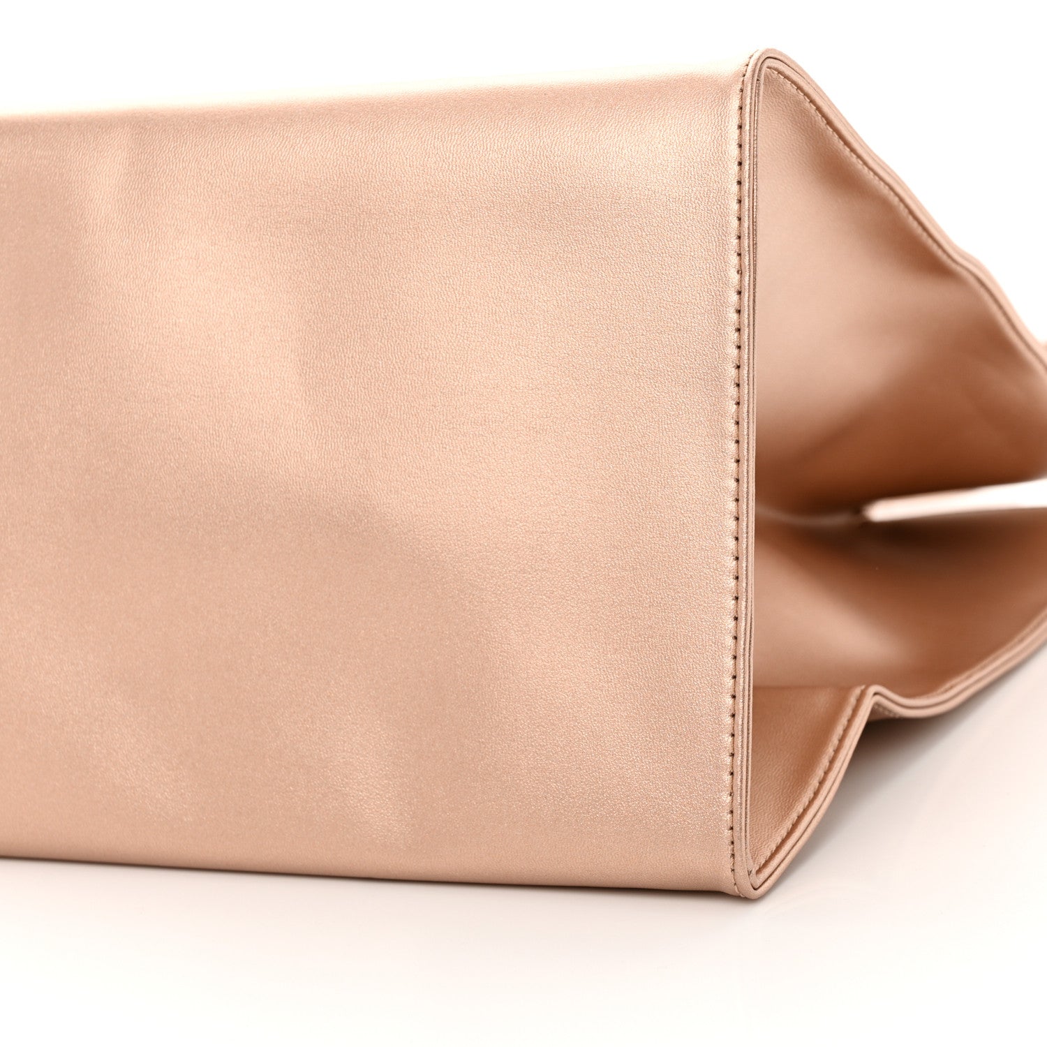 Telfar Metallic Vegan Leather Large Shopping Bag Copper 10 of 10