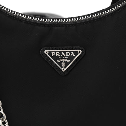 Prada Nylon Re-Edition 2005 Shoulder Bag Black 12 of 17