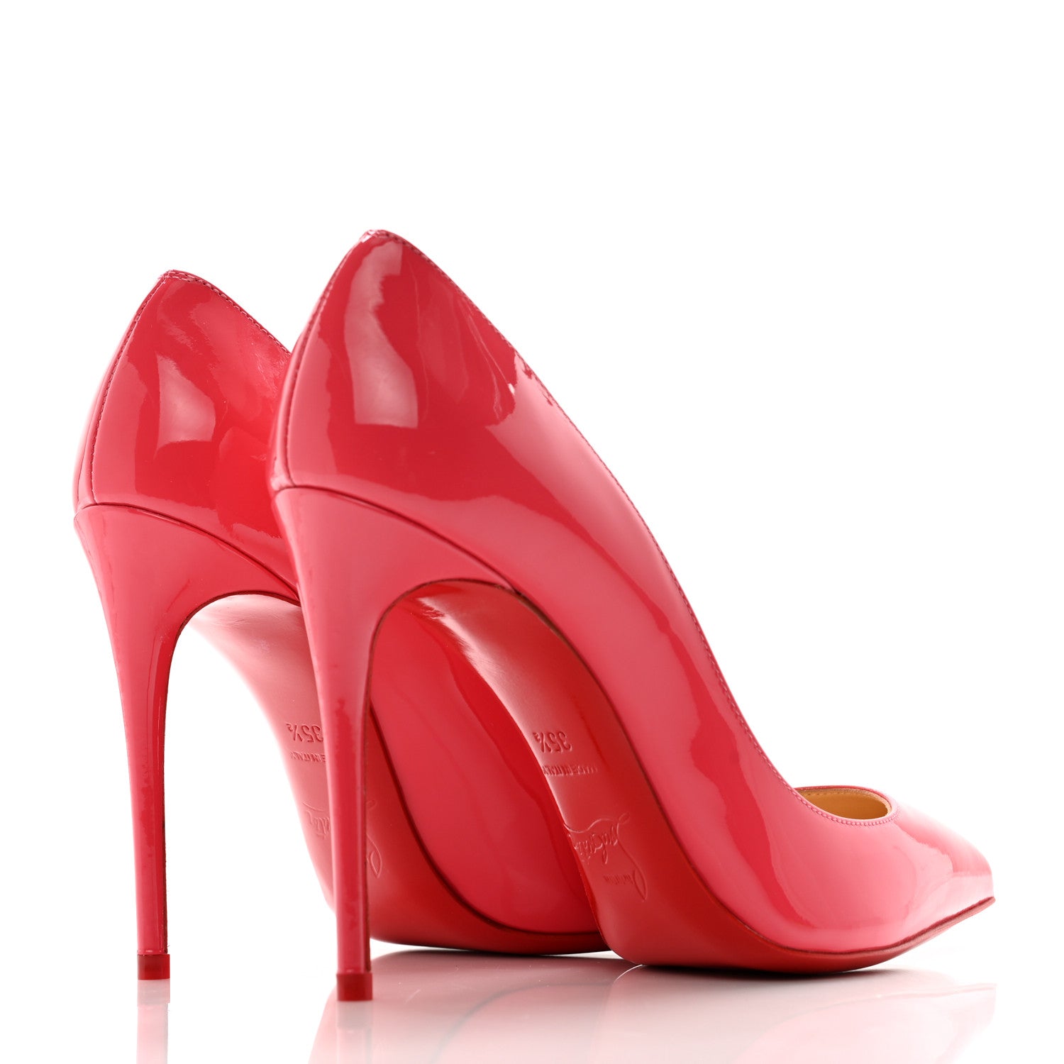 Christian Louboutin Patent Pigalle Follies 100 Pumps 35 Pinky 4 of 8