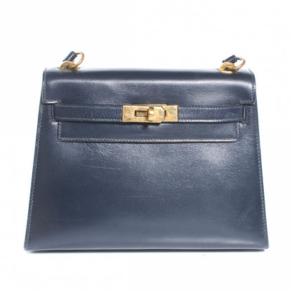 Hermes Box Mini Kelly Sellier 20 Bleu Marine 1 of 8