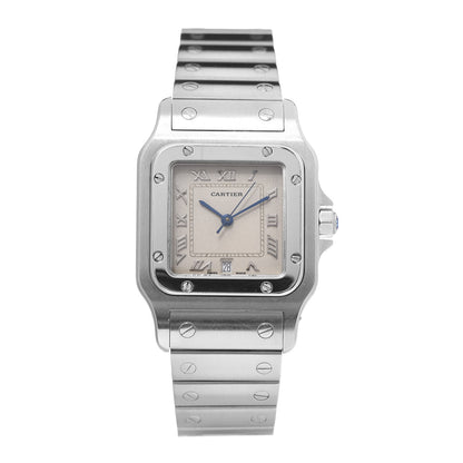 Cartier Stainless Steel 29mm Santos De Galbee Quartz Watch 1 of 6