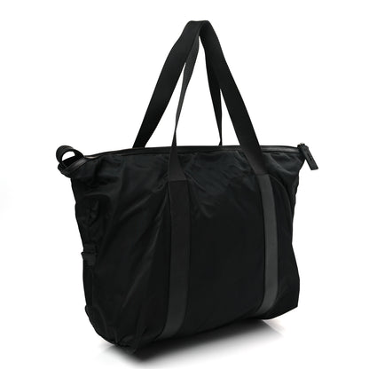 Prada Tessuto Nylon Saffiano Tote Black 3 of 8