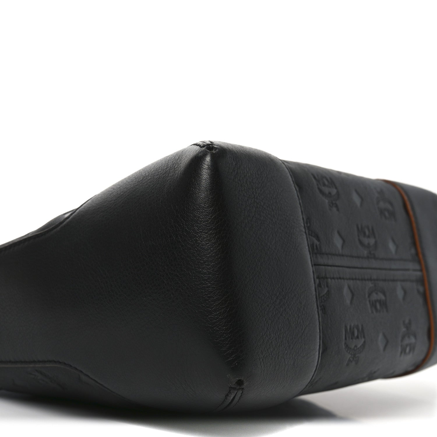 MCM Calfskin Ottomar Monogram Klara Medium Hobo Black 8 of 10