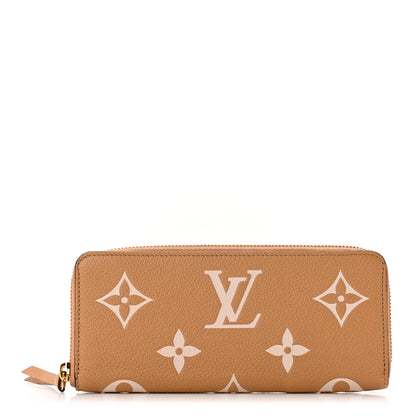 Louis Vuitton Empreinte Monogram Giant Clemence Wallet Arizona Creme 1 of 7