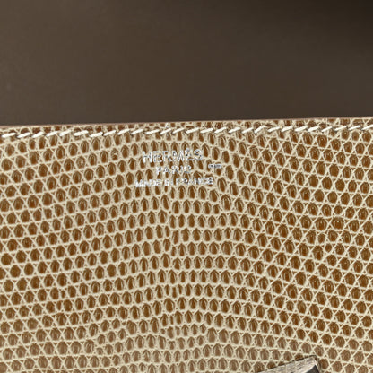Hermes Lizard Egee Clutch Ficelle 6 of 10