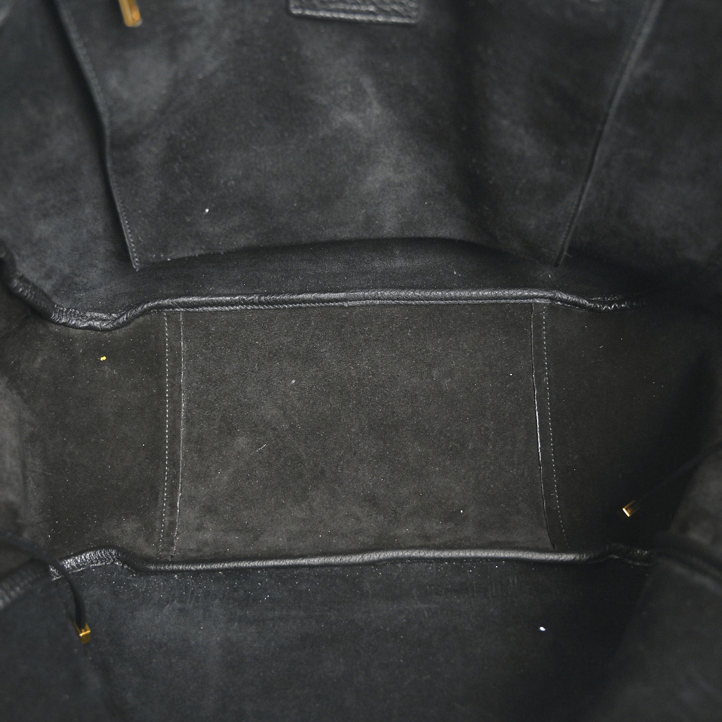 Grained Deerskin Bea Tote Black