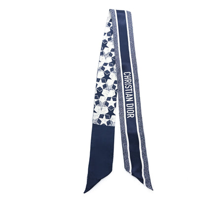 Christian Dior Silk Star Mitzah Scarf Fantai 2 of 3
