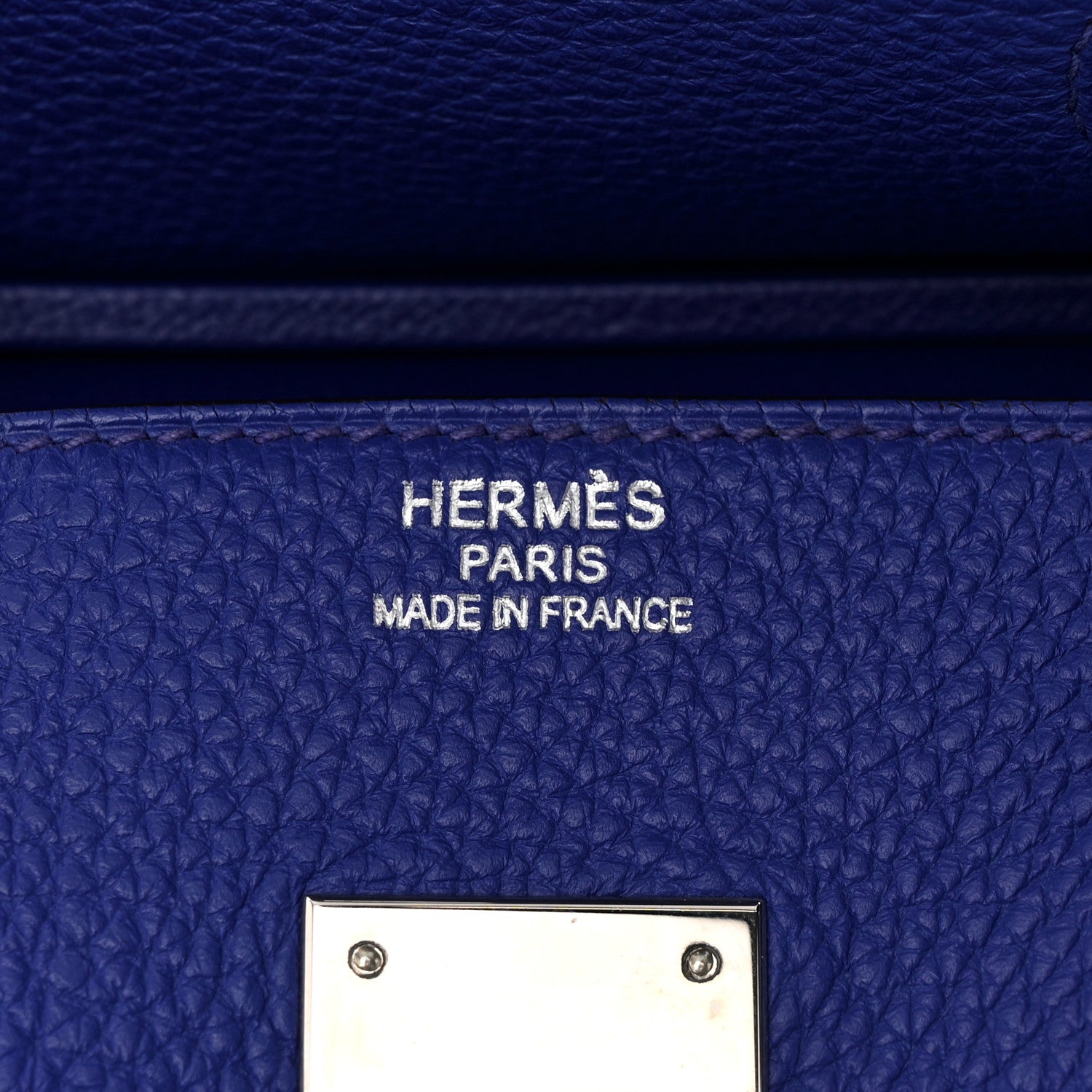 Hermes Togo BIRKIN 35 Bleu France 6 of 10