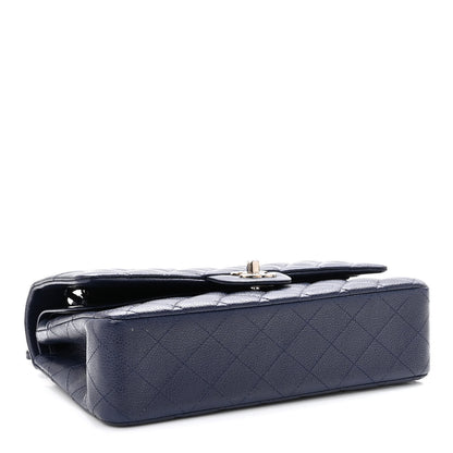 Chanel Caviar Quilted Medium Double Flap Navy 4 of 9